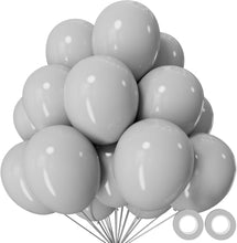Cargar imagen en el visor de la galería, 110 globos negros de 12 pulgadas (30.48 cm), de látex