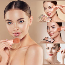 Cargar imagen en el visor de la galería, Juego de brochas de maquillaje de viaje 4 en 1