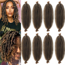 Cargar imagen en el visor de la galería, 8 paquetes de cabello afro trenzado preseparado adecuado para rastas suaves