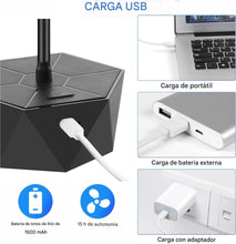 Cargar imagen en el visor de la galería, Ventiladores de mosca para mesas recargables