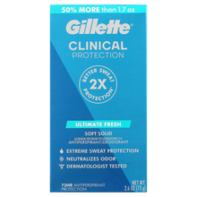 Cargar imagen en el visor de la galería, Gillette Clinical Clear Gel Sport antitranspirante y desodorante, 2.6 oz
