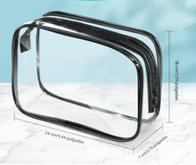 Cargar imagen en el visor de la galería, Bolsas de maquillaje transparentes grandes
