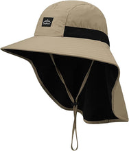Cargar imagen en el visor de la galería, Sombreros de sol para hombres y mujeres con solapa para el cuello