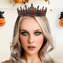 Cargar imagen en el visor de la galería, Corona dorada para mujer, tiaras de princesa de crista