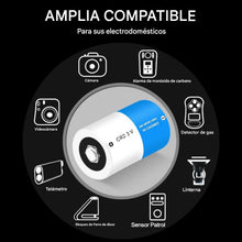 Cargar imagen en el visor de la galería, CR2 batería de litio 850mAh (4 unidades)