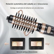 Cargar imagen en el visor de la galería, Kit de cepillo de giro de aire caliente para estilizar y controlar el encrespamiento, 3 en 1