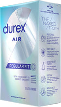 Cargar imagen en el visor de la galería, Durex Preservativos Air - Preservativos de látex de goma natural extra finos y transparentes para hombres
