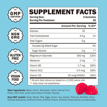 Cargar imagen en el visor de la galería, Gomitas de glicinato de magnesio de 500 mg para adultos,