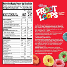 Cargar imagen en el visor de la galería, Kellogg’s Froot Loops Breakfast Cereal