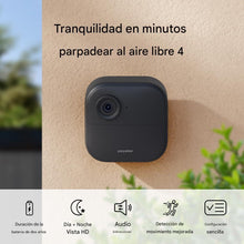 Cargar imagen en el visor de la galería, Cámara de seguridad inteligente inalámbrica, batería de dos años, video en vivo diurno en HD 1080p y nocturno