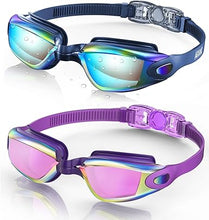 Cargar imagen en el visor de la galería, Aegend - Gafas de natación, paquete de 2 gafas de natación sin filtraciones