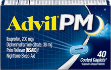 Cargar imagen en el visor de la galería, Advil Alivio del dolor de PM y ayuda nocturna para dormir