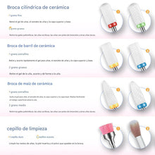 Cargar imagen en el visor de la galería, Juego de 22 brocas de cerámica para uñas