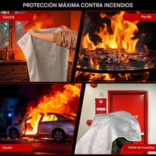 Cargar imagen en el visor de la galería, 2x Mantas contra incendios de 40 x 40 pulgadas
