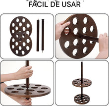 Cargar imagen en el visor de la galería, Expositor de bastones de madera para caminar
