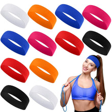 Cargar imagen en el visor de la galería, Hotop Paquete de 12 diademas deportivas para mujer
