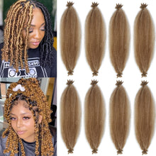 Cargar imagen en el visor de la galería, 8 paquetes de cabello afro trenzado preseparado adecuado para rastas suaves
