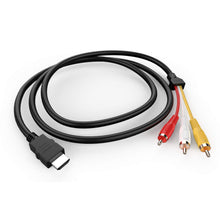 Cargar imagen en el visor de la galería, Cable HDMI a RCA, 1080P 5 pies/4.9 ft HDMI macho a 3-RCA Video Audio AV