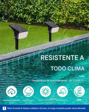 Cargar imagen en el visor de la galería, Paquete de 4 focos solares de exterior impermeables, IP65, 63 LED, 3 modos