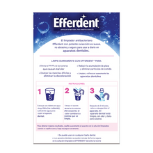 Cargar imagen en el visor de la galería, Tabletas limpiadoras para dentaduras postizas y retenedores Efferdent, 126 unidades