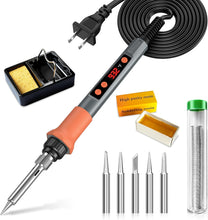 Cargar imagen en el visor de la galería, Kit de soldador, pistola de soldadura de 70 W con pantalla digital LED