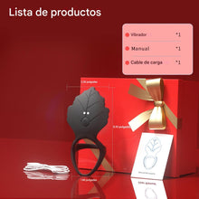 Cargar imagen en el visor de la galería, Anillo vibrador para el pene con estimulador de clítoris, 3 en 1