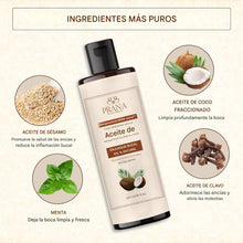 Cargar imagen en el visor de la galería, Enjuague bucal de aceite de coco con raspador de lengua