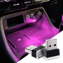 Cargar imagen en el visor de la galería, Deemars - 2 luces LED USB para interior de coche, luces nocturnas para el coche