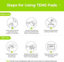 Cargar imagen en el visor de la galería, Almohadillas de repuesto para electrodos 2x2, 20 unidades