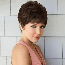 Cargar imagen en el visor de la galería, Pelucas marrones cortas