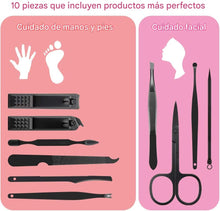 Cargar imagen en el visor de la galería, Juego de manicura y pedicura, profesional y de lujo 10 en 1