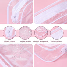 Cargar imagen en el visor de la galería, Bolsas transparentes para cosméticos, 7.1 x 4.7 x 2.4"