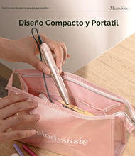 Cargar imagen en el visor de la galería, Kit de torno eléctrico PC120I negro con lima portátil para uñas de gel y acrílico, incluye fresas, bandas de limado,