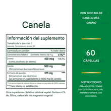 Cargar imagen en el visor de la galería, Extracto de Canela 2,000 mg, 60 Cápsulas