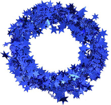 Cargar imagen en el visor de la galería, Guirnalda de alambre de 24.6 ft, guirnalda de oropel de estrella pequeña