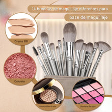 Cargar imagen en el visor de la galería, Juego de 14 brochas de maquillaje