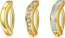 Cargar imagen en el visor de la galería, JFORYOU Anillo de Ombligo Clicker Corazón Flotante de Ópalo Piercing