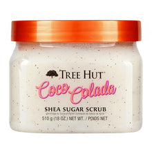 Cargar imagen en el visor de la galería, Tree Hut - Exfoliante de azúcar y karité, Coco Colada, 18 onzas, exfoliante ultrahidratante para un cuidado corporal nutritivo y esencial A19