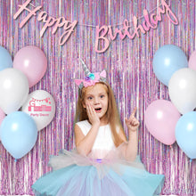 Cargar imagen en el visor de la galería, Cortina de oropel rosa Q1