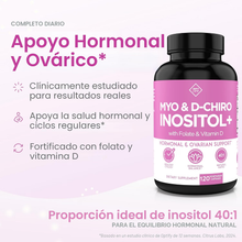Cargar imagen en el visor de la galería, Suplemento de mio-inositol y D-Chiro inositol para mujeres - Proporción 40:1