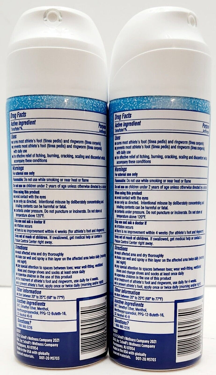 Dr. Scholl's Instant Cool Tratamiento para pie de atleta en aerosol, 5