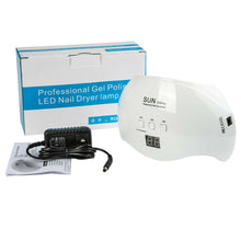 Cargar imagen en el visor de la galería, Lámpara de uñas LED UV 48W Secador de uñas para gel y esmalte regular Sensor automático de 3 temporizadores Nivel de salón profesional