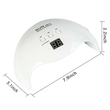 Cargar imagen en el visor de la galería, Lámpara de uñas LED UV 48W Secador de uñas para gel y esmalte regular Sensor automático de 3 temporizadores Nivel de salón profesional