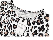 Cargar imagen en el visor de la galería, Adreamly Blusa con mangas entrecruzadas para mujer Print_leopard Print NDP3