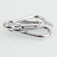 Cargar imagen en el visor de la galería, RamPro 1Pc Spring Snap Hook Mosquetón Llavero con clip de acero inoxidable - 3/16 a 5/16 pulgadas, Grado 316 SSNDP-28
