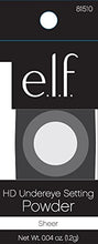 Cargar imagen en el visor de la galería, ELF Corrector de ojos bajos de alta definición que fija el polvo suelto para tu rostro, transparente, cepillo incluido, .04 onzas