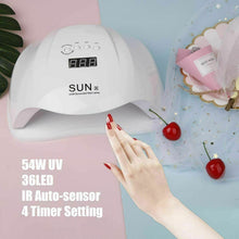 Cargar imagen en el visor de la galería, Lámpara de uñas de gel UV LED de 54 W, secadores de uñas Mlfyho para gel NDP-11