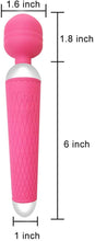Cargar imagen en el visor de la galería, Masajeador inalámbrico de mano, recargable, impermeable, varita masajeadora inalámbrica impermeable Rosado NDP-63