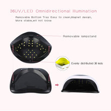Cargar imagen en el visor de la galería, Lámpara de uñas de 120 W, UV LED lámpara de uñas 36 luces de gel de secado de uñasNDP-21