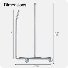Cargar imagen en el visor de la galería, Paper Towel Holder Countertop (Chrome) One-Handed Tear Paper Towel Holder - Durable Metal Paper Towel Dispenser - Paper #144